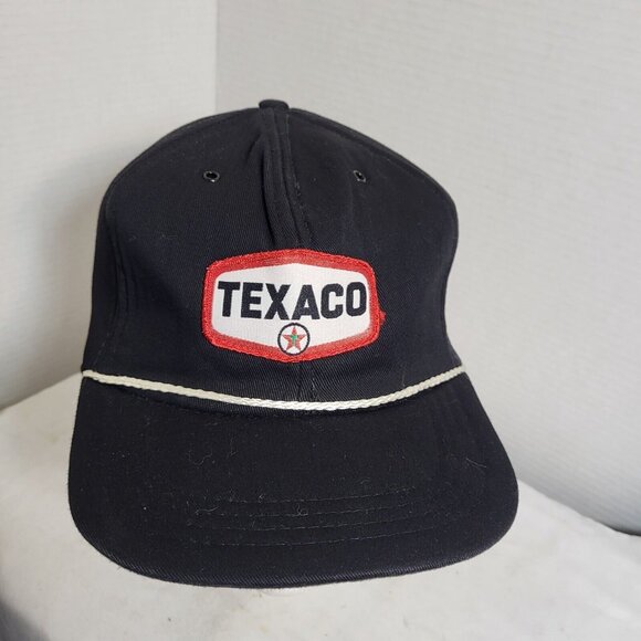 TEXACO gas oil Hat Snapback Baseball Vintage 80s Cap Retro Dad Trucker - Picture 2 of 11